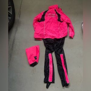 Harley Davidson PINK rain suit SET